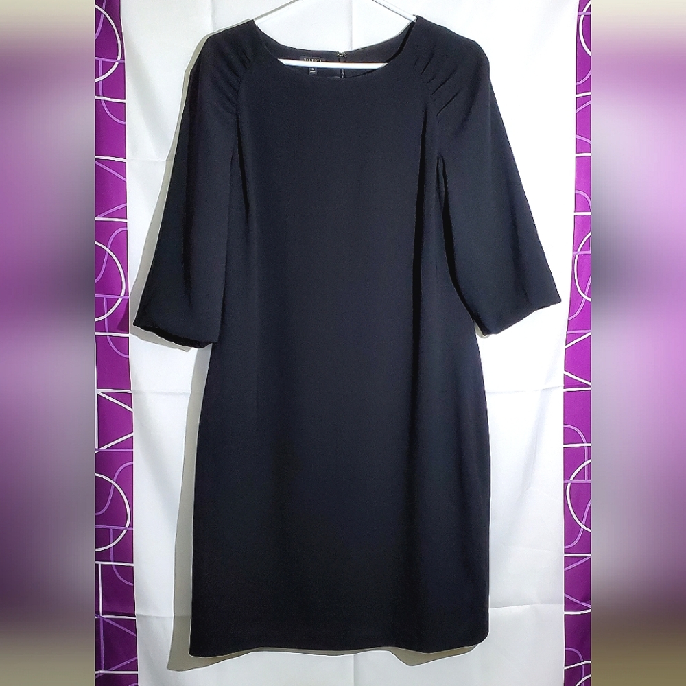 Talbots Navy Long Sleeve Shift Dress